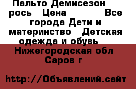 Пальто Демисезон 104 рось › Цена ­ 1 300 - Все города Дети и материнство » Детская одежда и обувь   . Нижегородская обл.,Саров г.